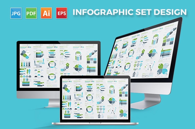 信息图形元素设计方案 Infographics Elements