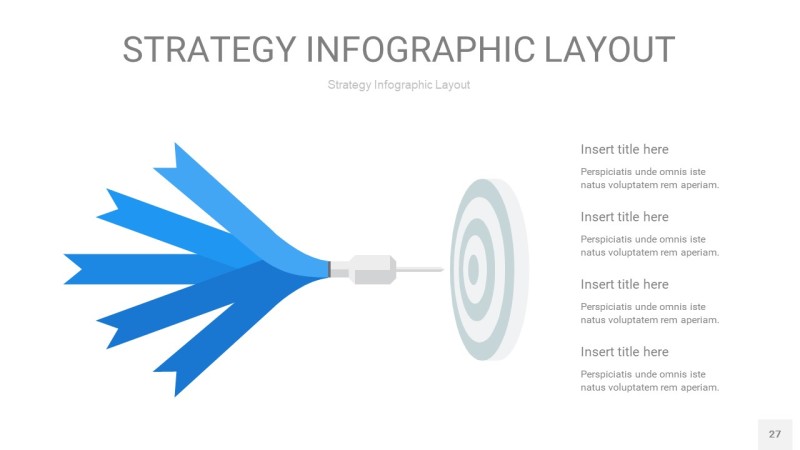 蓝色战略计划统筹PPT信息图27