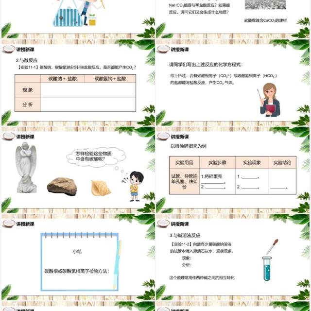 部编版九年级化学下册生活中常见的盐课件PPT模板