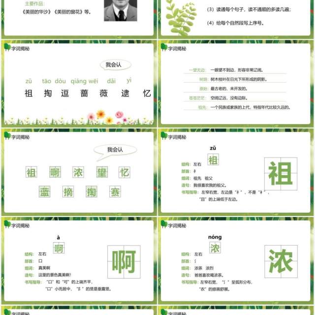 部编版二年级语文下册祖先的摇篮课件PPT模板 部编版二年级语文下册祖先的摇篮课件PPT模板