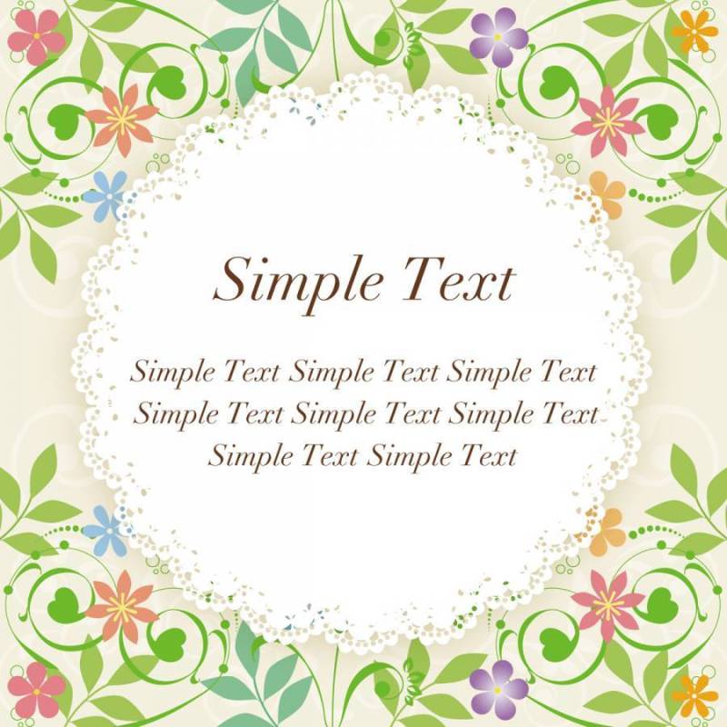 花和葡萄藤_花边_框架