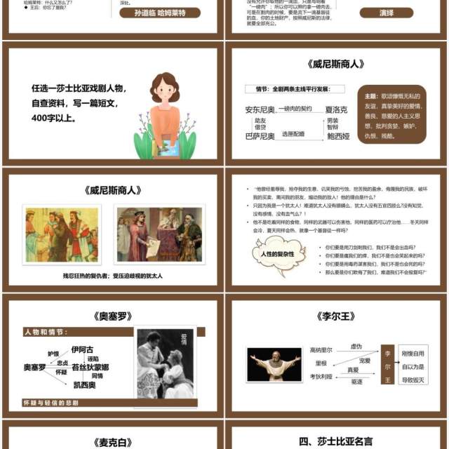 部编版高中语文必修四莎士比亚戏剧课件PPT模板 部编版高中语文必修四莎士比亚戏剧课件PPT模板