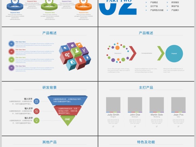 蓝色企业宣传企业简介公司简介PPT模板