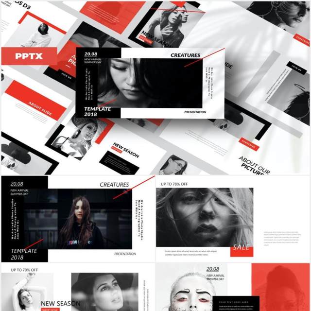 充满创意的图片作品展示PPT模板Stuff Creative Powerpoint 充满创意的图片作品展示PPT模板Stuff Creative Powerpoint