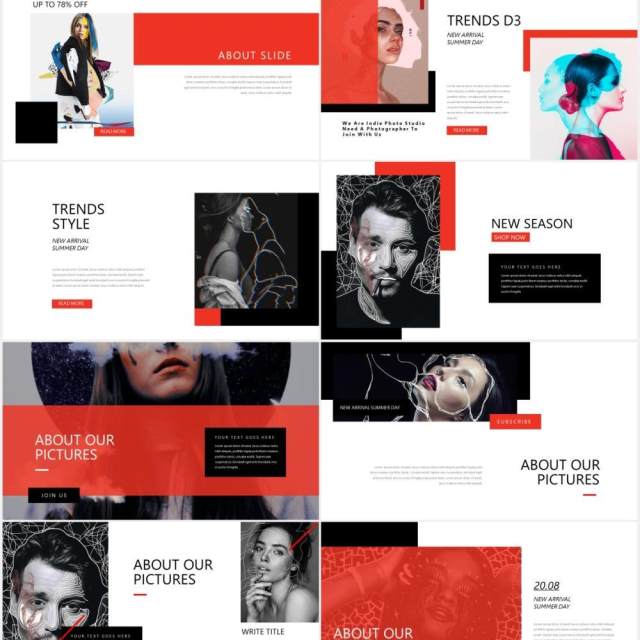 充满创意的图片作品展示PPT模板Stuff Creative Powerpoint 充满创意的图片作品展示PPT模板Stuff Creative Powerpoint