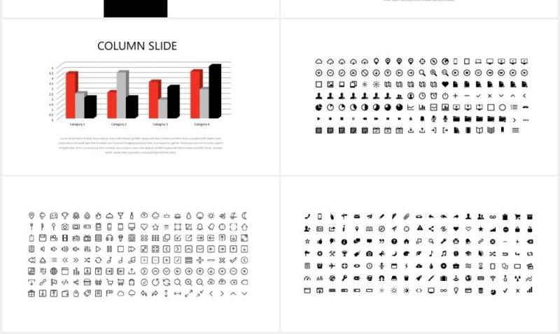 充满创意的图片作品展示PPT模板Stuff Creative Powerpoint