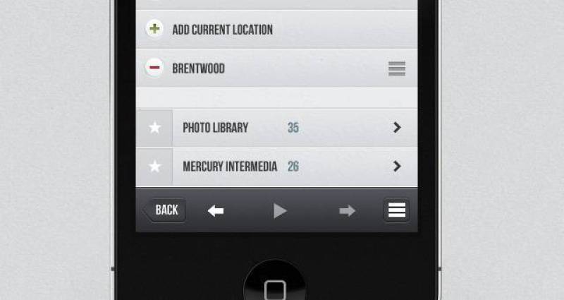面料iPhone App UI Kit Psd