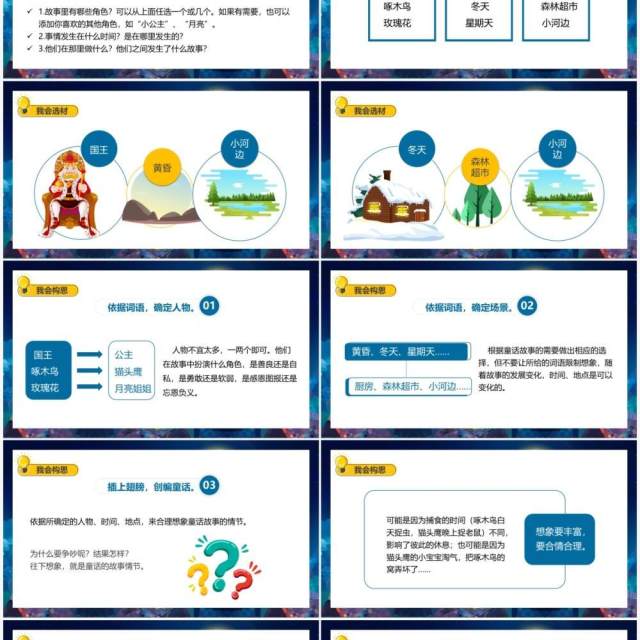 部编版三年级语文上册我来编童话课件PPT模板 部编版三年级语文上册我来编童话课件PPT模板