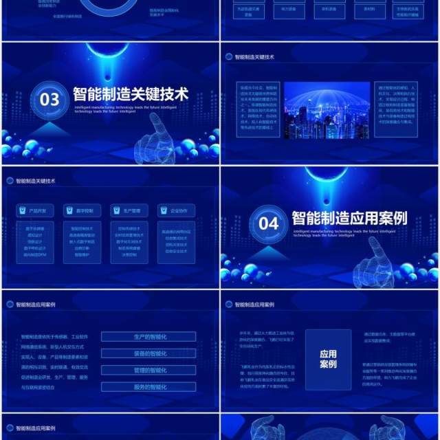 智能制造科技引领未来科技报告动态PPT模板
