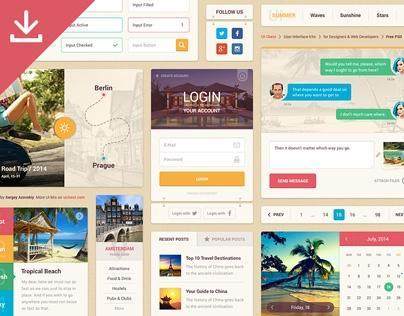 UI模板（Summer UI Kit Free）