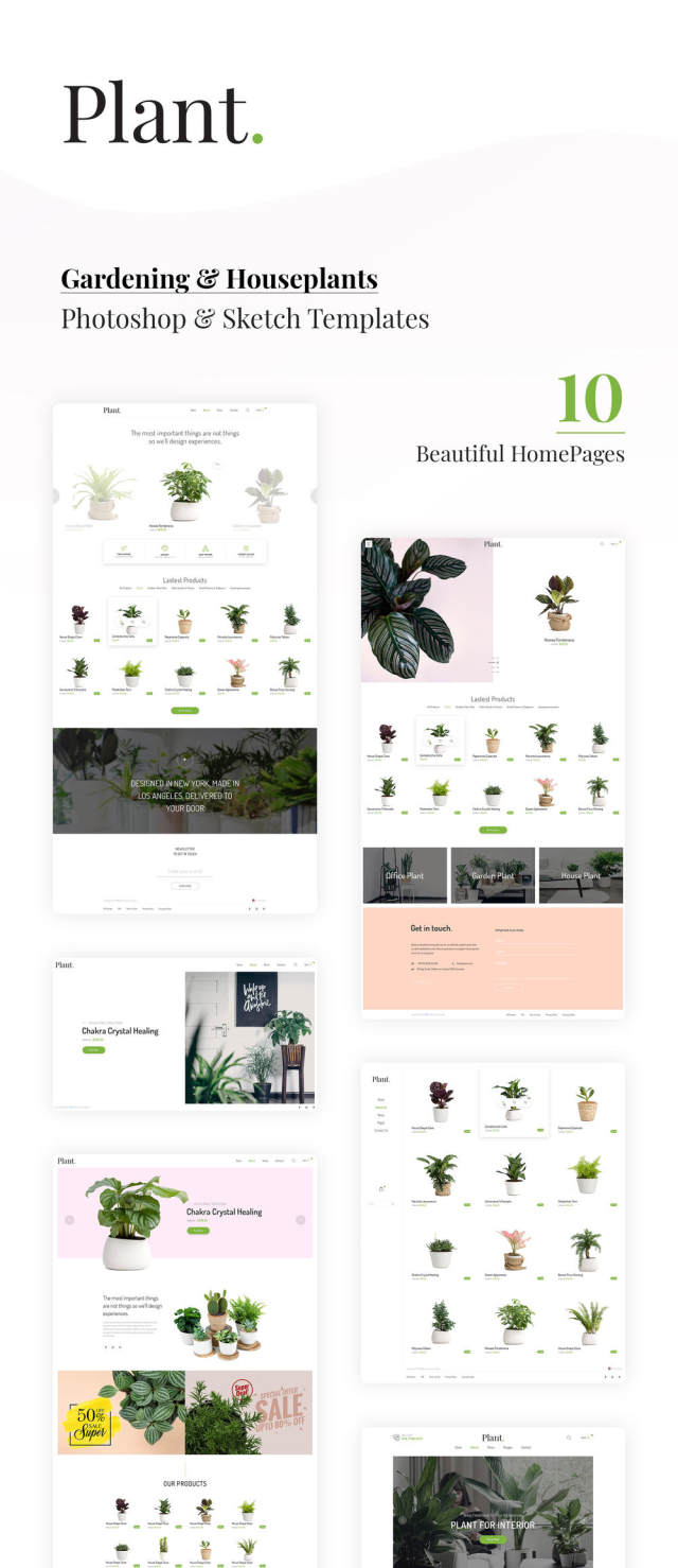 Plant是为Sketch和Photoshop,Plant制作的模板集合 Plant是为Sketch和Photoshop,Plant制作的模板集合