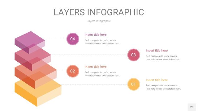 粉黄色3D分层PPT信息图28 粉黄色3D分层PPT信息图28