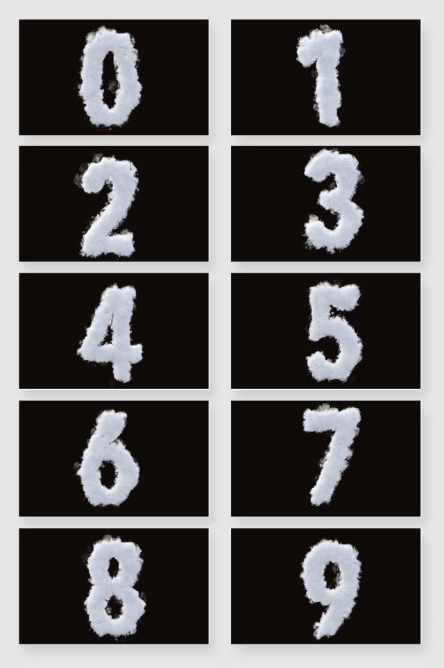 高清免抠云彩数字 高清免抠云彩数字