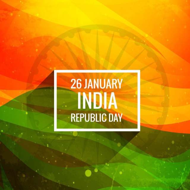 印度共和国日背景矢量设计插画