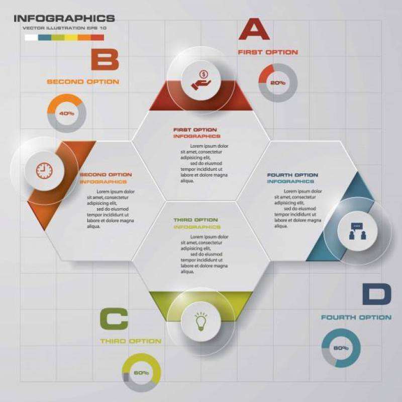 4个步骤。简单＆可编辑的抽象设计元素。