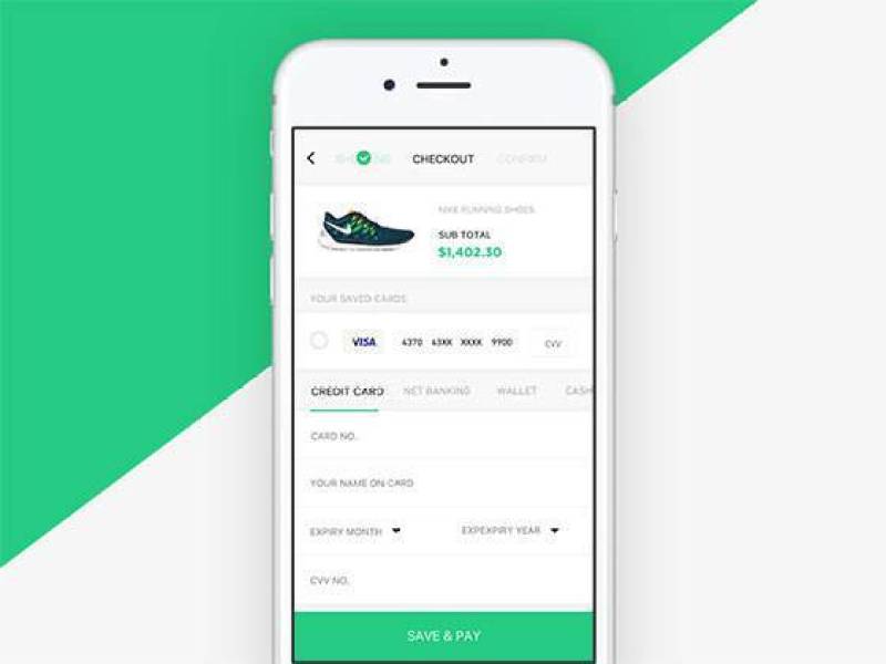 应用结算表单界面