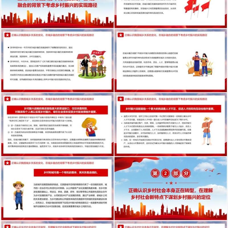 全面推进乡村振兴的四个关键问题农村工作会议PPT模板