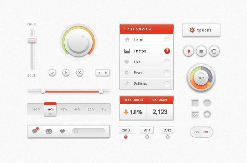 网页常用图标psd源文件