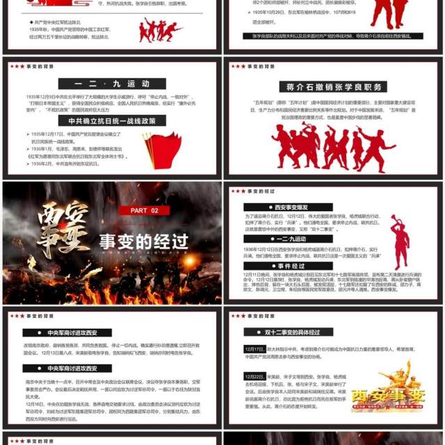 黑色大气西安事变纪念日PPT模板 黑色大气西安事变纪念日PPT模板