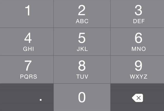 iOS 8 黑色数字键盘 iOS 8 黑色数字键盘