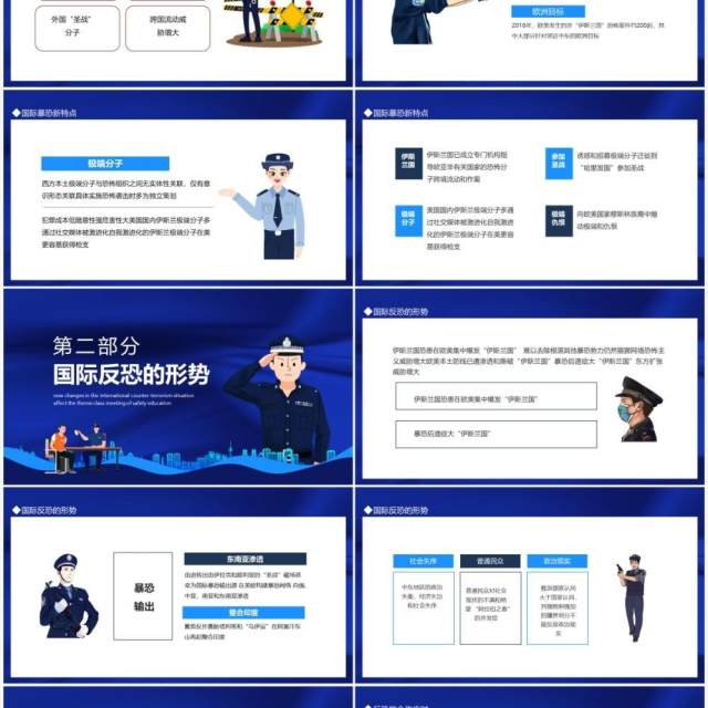 国际反恐形势新变化影响安全教育主题班会动态PPT模板 国际反恐形势新变化影响安全教育主题班会动态PPT模板