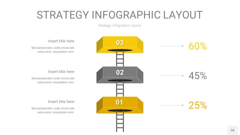 灰黄色战略计划统筹PPT信息图28