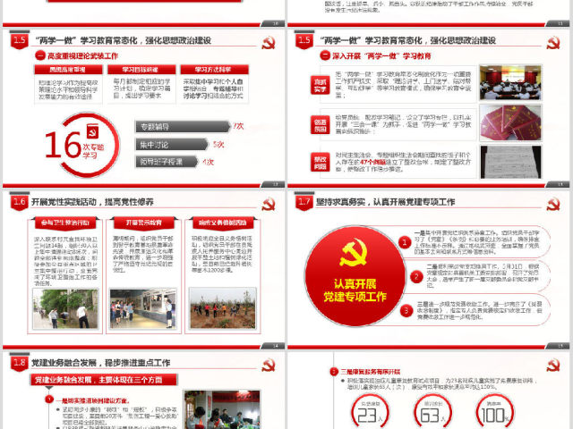 党政机关党支部党建工作报告述职述廉PPT 党政机关党支部党建工作报告述职述廉PPT