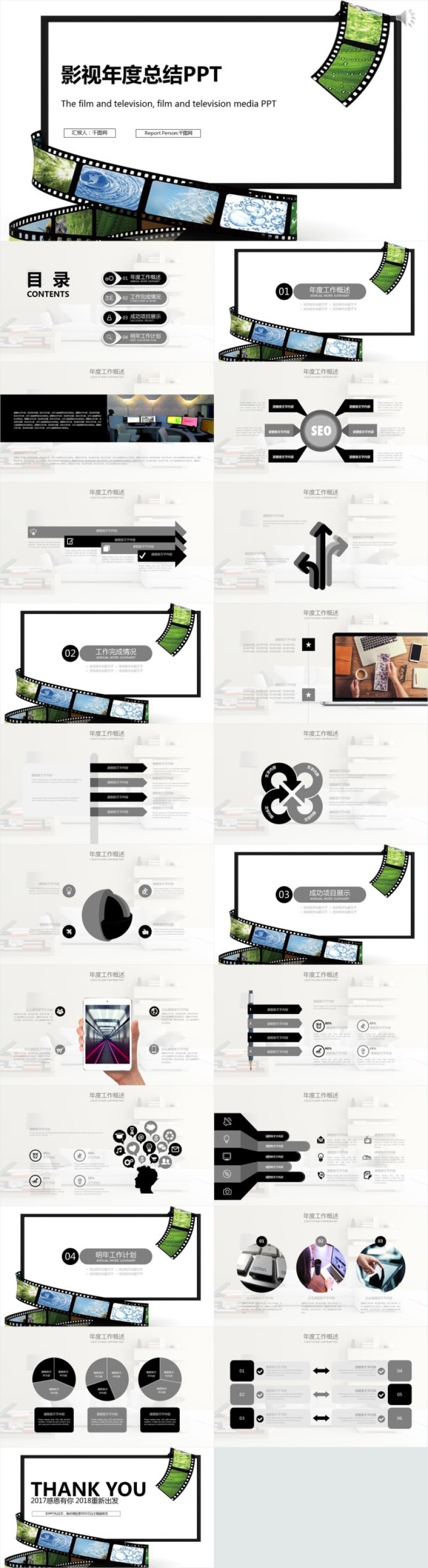 影视年度总结PPT