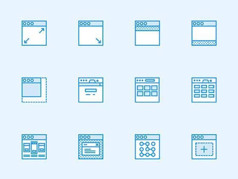 100 枚用户流程元素图标
