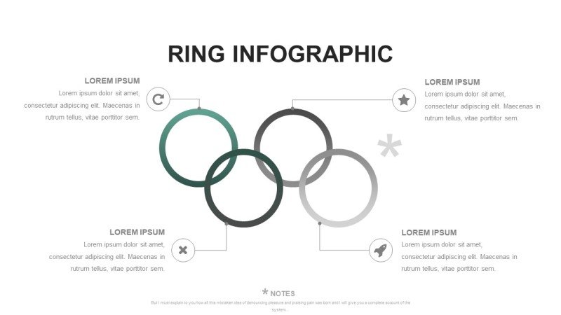 灰绿色创意图形PPT信息可视化图表27
