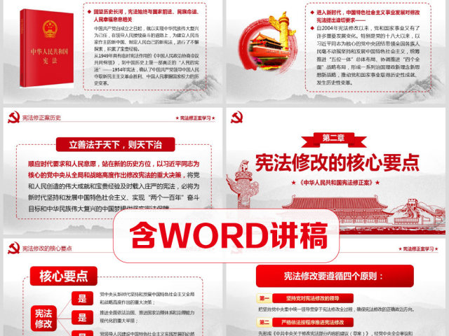 中华人民共和国宪法修正案学习新宪法PPT 中华人民共和国宪法修正案学习新宪法PPT