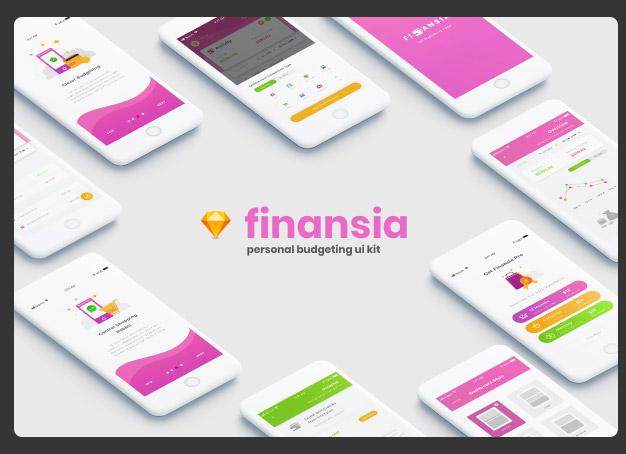 个人预算UI工具包Finansia Personal Budgeting UI Kit