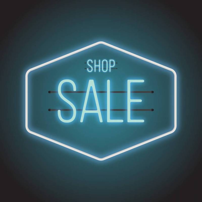 霓虹出售标志图