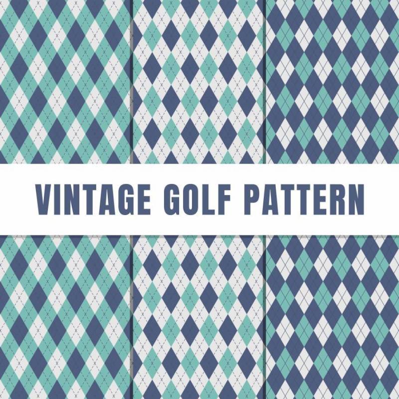 无缝的菱形图案集合