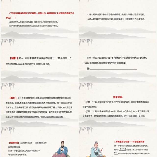 部编版高中语文必修一赏析诗歌的意象课件PPT模板 部编版高中语文必修一赏析诗歌的意象课件PPT模板