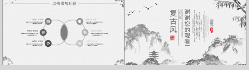 复古风商业计划策划书PPT