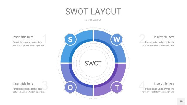 紫蓝色SWOT图表PPT10 紫蓝色SWOT图表PPT10