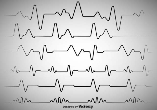 矢量图心节奏Ekg矢量