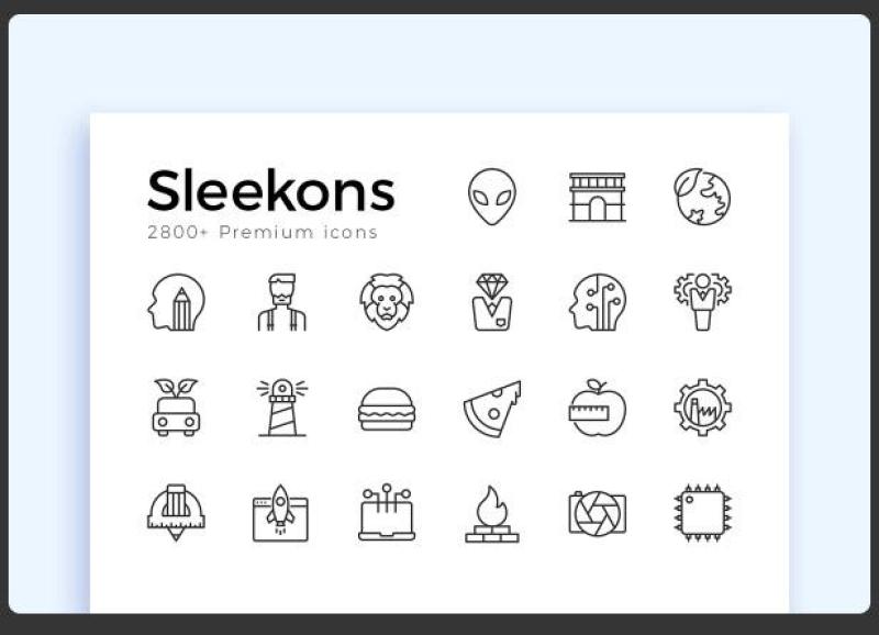光滑的高级图标素材Sleekons Premium Icons