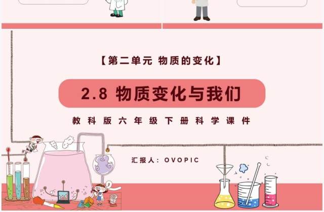 教科版六年级科学下册物质变化与我们课件PPT模板 教科版六年级科学下册物质变化与我们课件PPT模板
