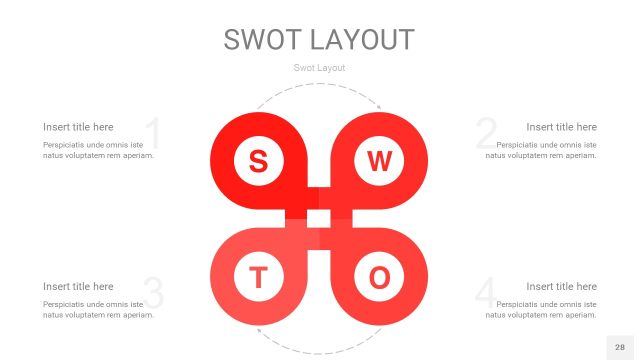 红色SWOT图表PPT28 红色SWOT图表PPT28