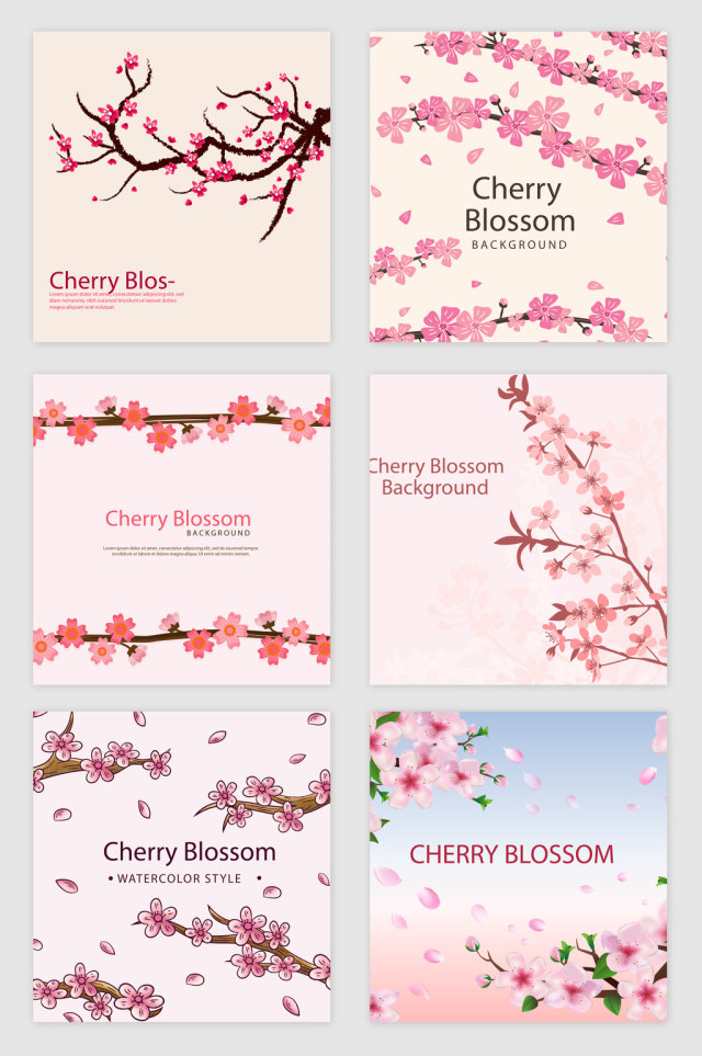 粉红桃花花瓣矢量素材 粉红桃花花瓣矢量素材