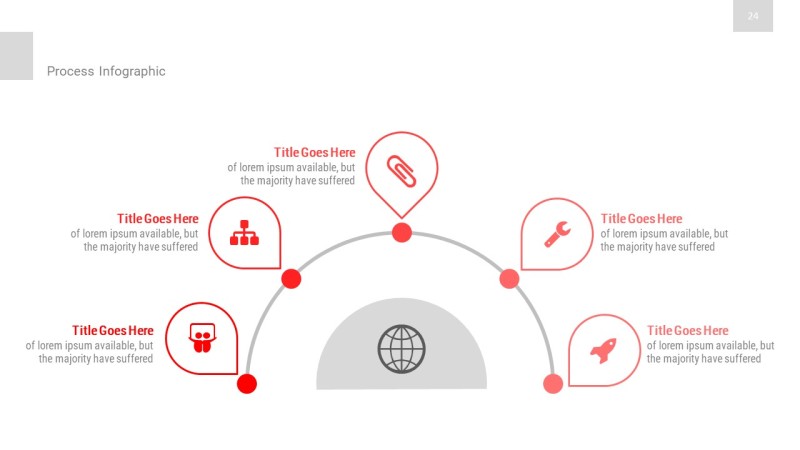 红色简约数据分析PPT图表-24