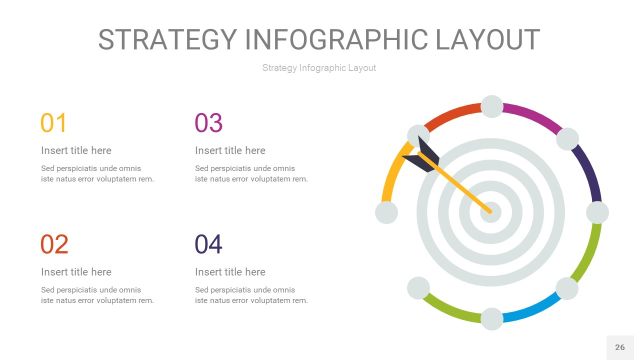 彩色战略计划统筹PPT信息图26