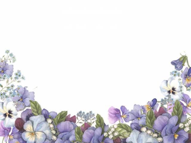 花框架97 - 蓝色堇和Wasenagusa