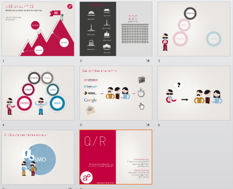 欧美风卡通精美PPT