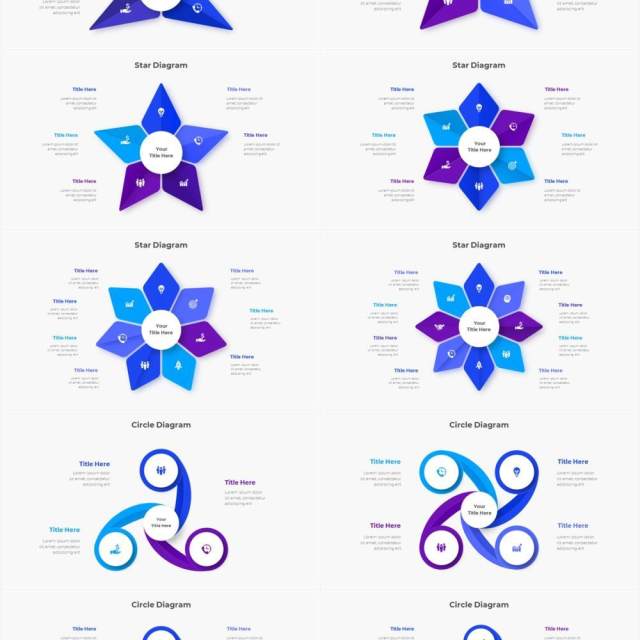 蓝色圆形结构图并列关系信息图表PPT元素素材Infographic Blue 蓝色圆形结构图并列关系信息图表PPT元素素材Infographic Blue