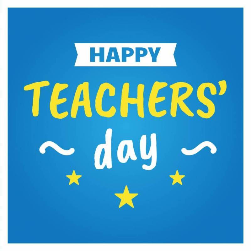 愉快的老师＆＃x27;日海报