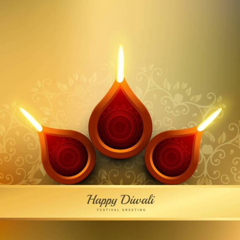 排灯节节日矢量设计插图