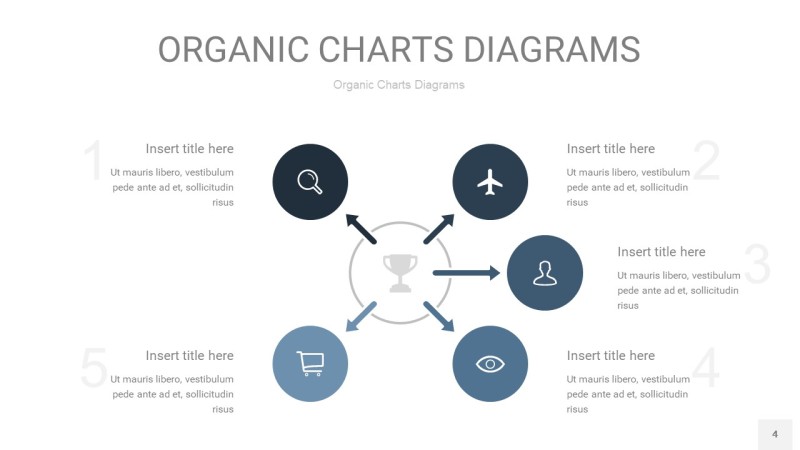 莫兰迪蓝色循环PPT图表4
